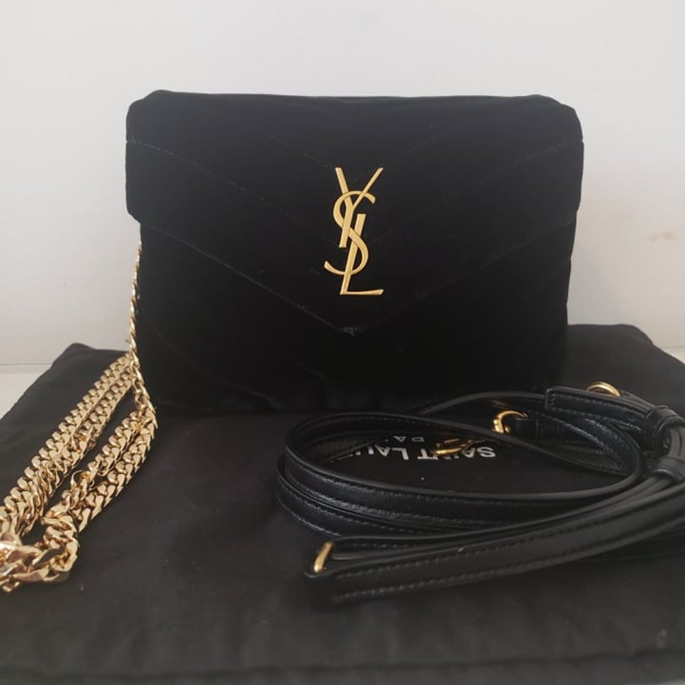 ❌SOLD❌SAINT LAURENT Toy Loulou Velvet Shoulder Bag